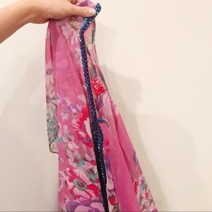 Floral Free People Top With Sequin Detail